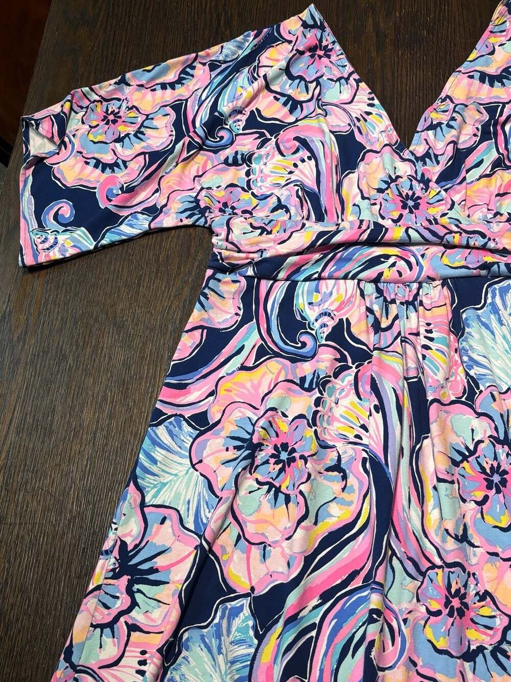 Lilly Pulitzer Del Lago Printed Flounce Dress Size XL - Picture 10 of 12